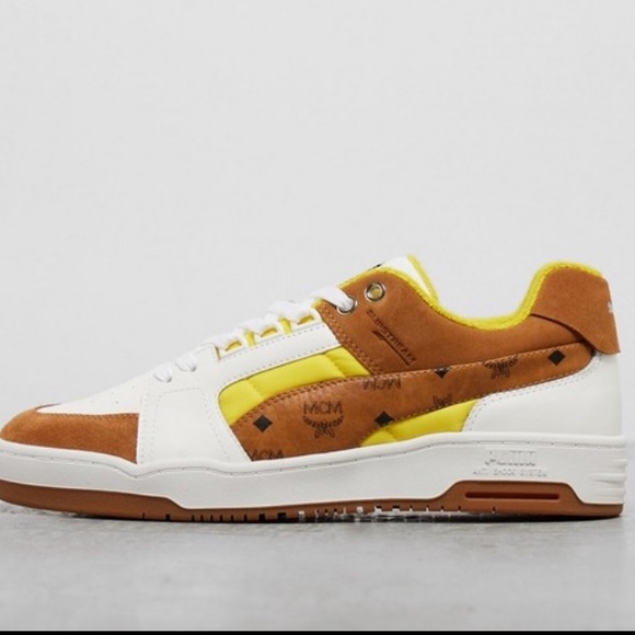 Puma x MCM Slipstream Lo “Show Love” Bright White Vibrant yellow NIB SZ 38 $500 - Picture 7 of 17